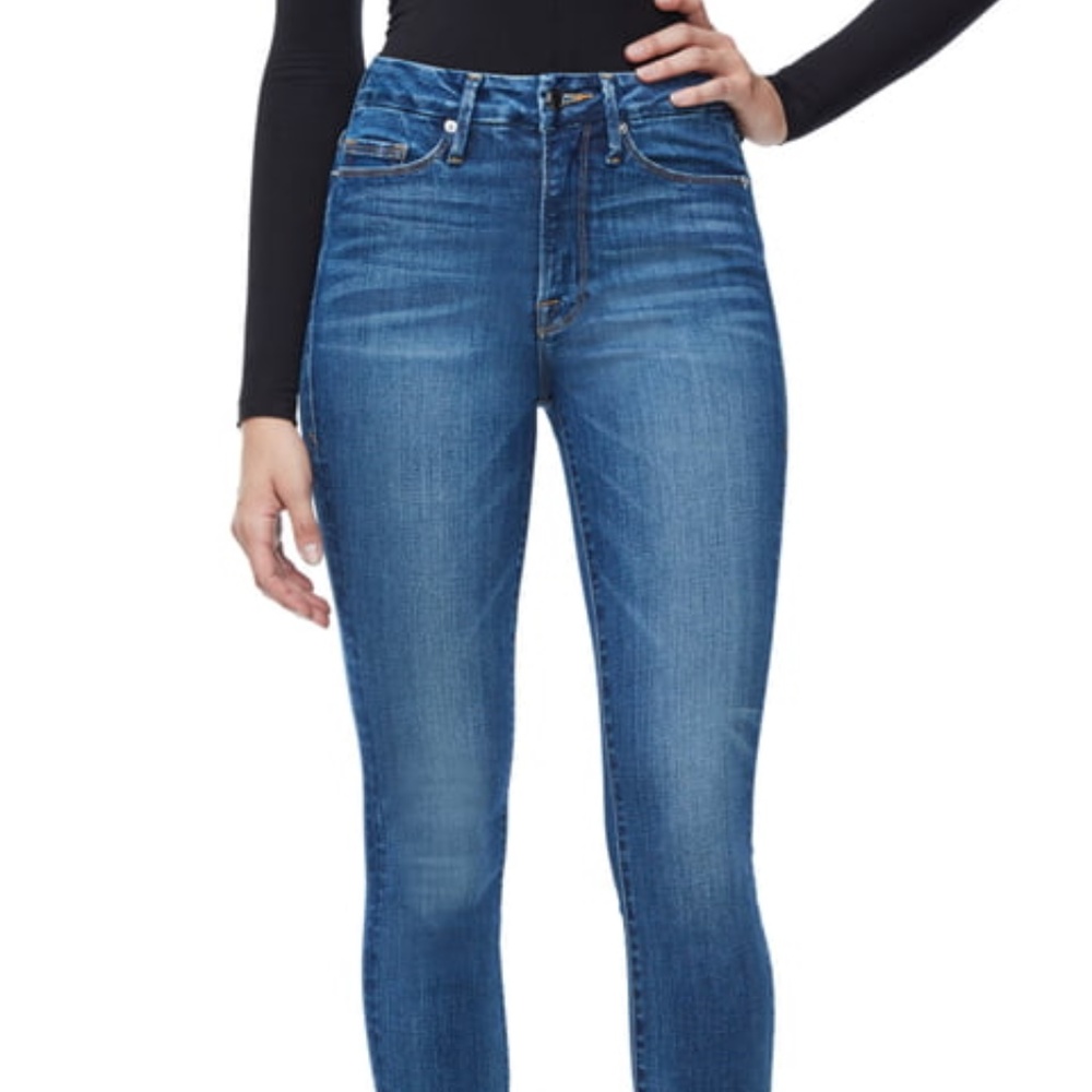 GOOD AMERICAN Good Waist Blue 093, Size 0 NWT